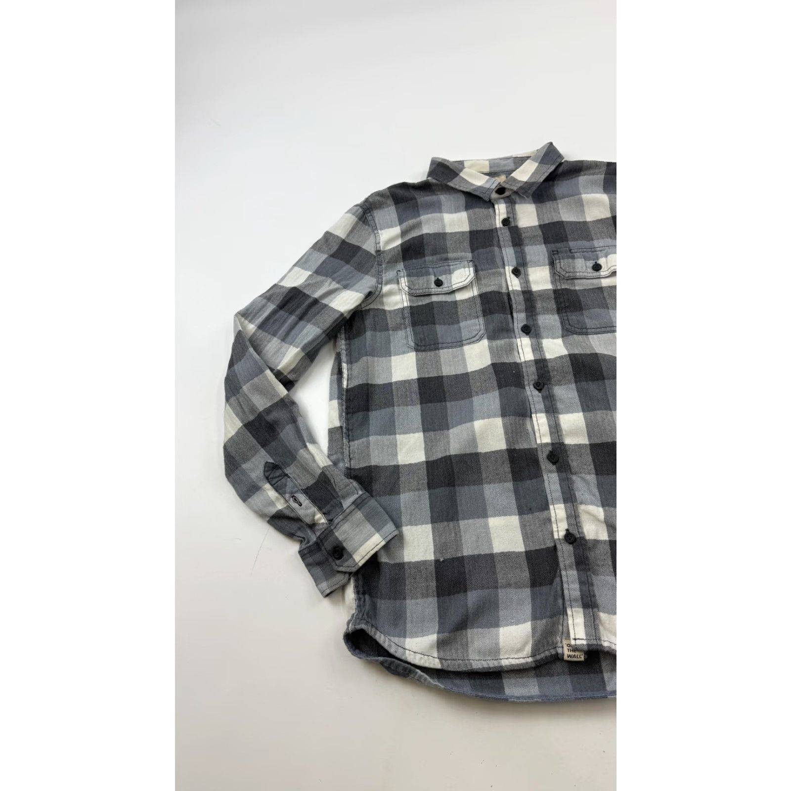 Vans Vans Shirt Mens Medium Gray Plaid Flannel Long Sleeve Button Front Casual Size US M / EU 48-50 / 2 - 2 Thumbnail