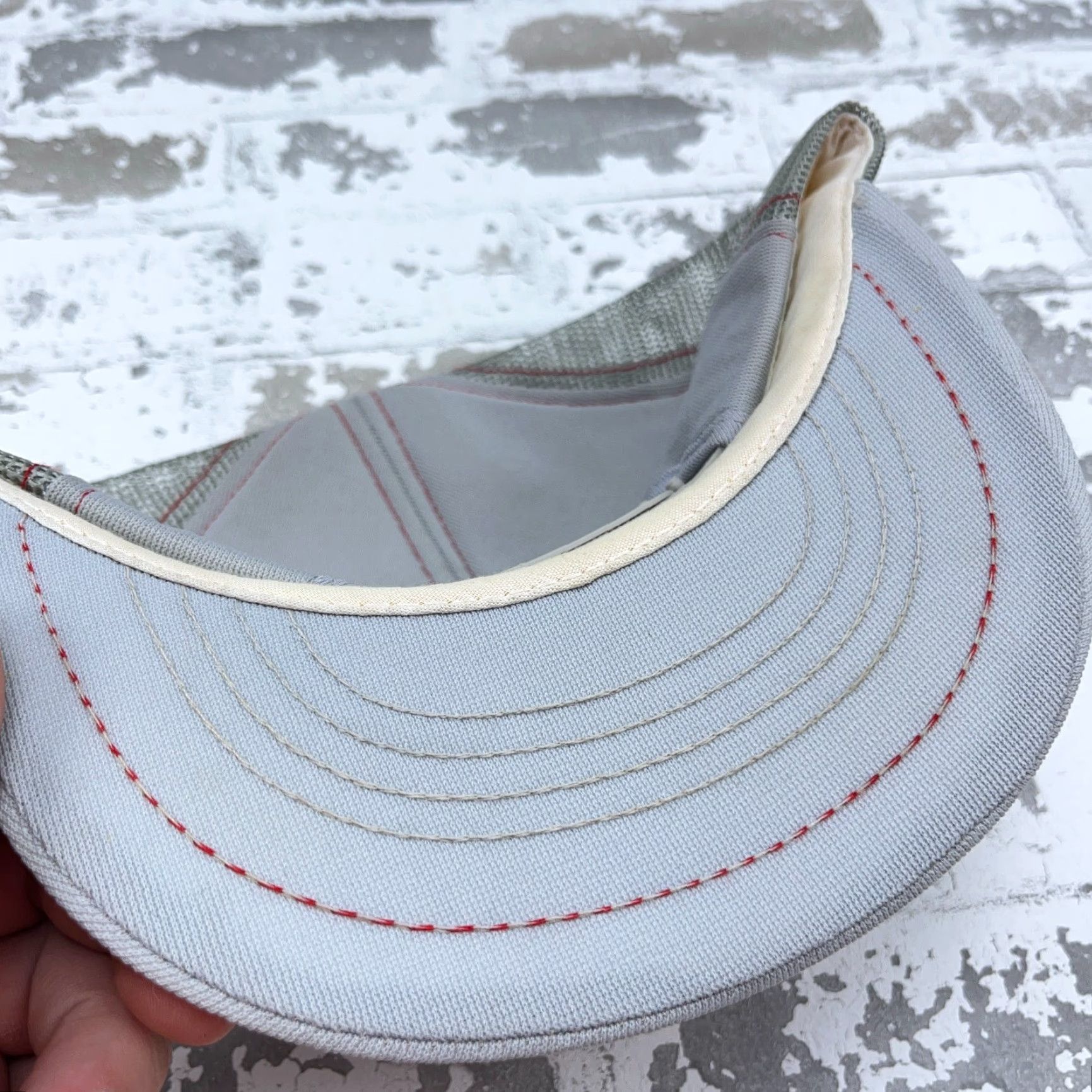 Vintage VINTAGE Swingster Trucker Hat Cap Gray Red Stripe Patch 80s Made In USA Foods Snap Adjustable Mens Hat Size ONE SIZE - 6 Thumbnail