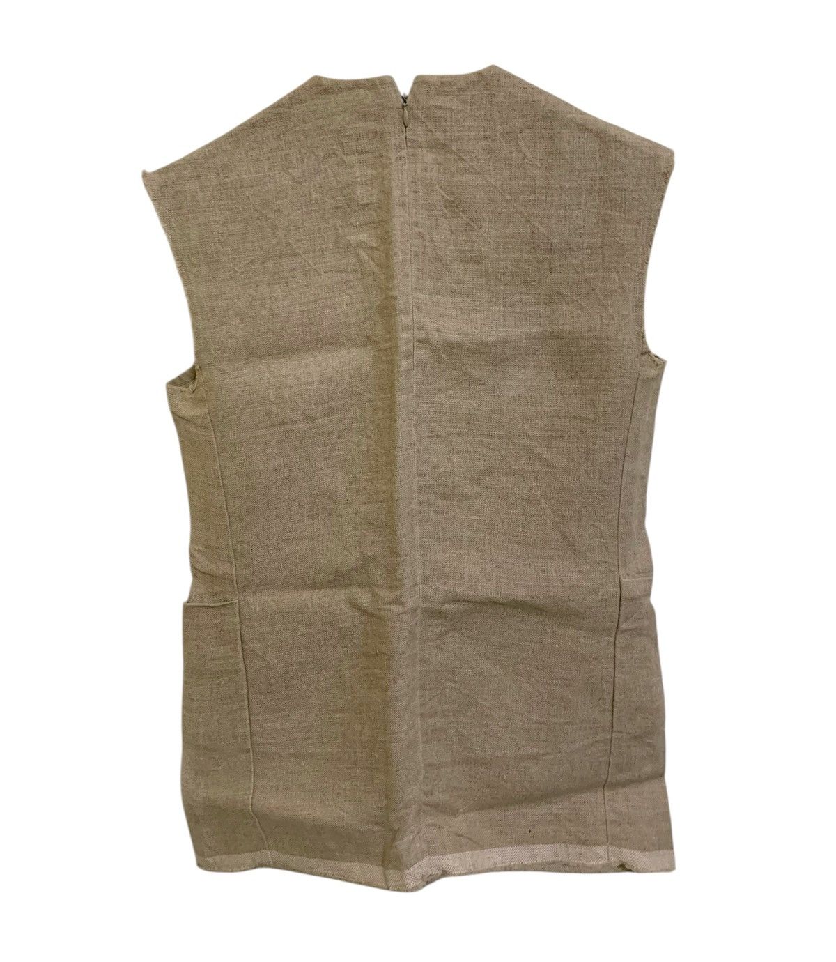 Celine 💥Celine Phoebe Philo Linen Gilet Beige Tank Top Size S / US 4 / IT 40 - 2 Thumbnail