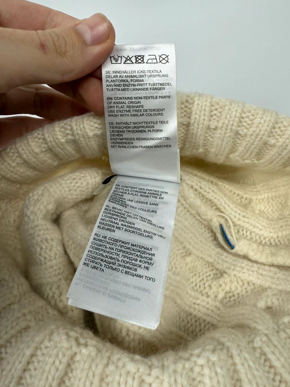 Fjallraven Fjallraven Cable Knit Wool-Nylon Beanie Hat One Size Size ONE SIZE - 9 Thumbnail