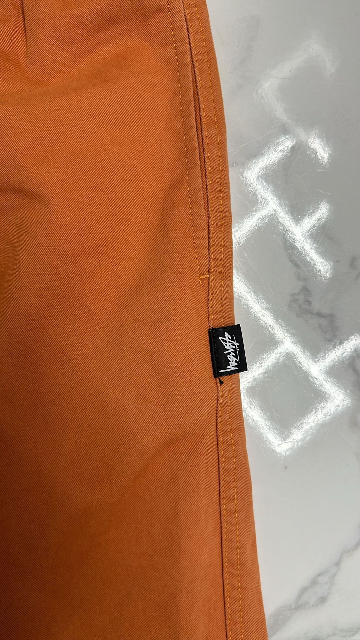 Stussy × Vintage Stüssy Brushed Beach Pant 'Orange' Size Small Size US 30 / EU 46 - 3 Thumbnail