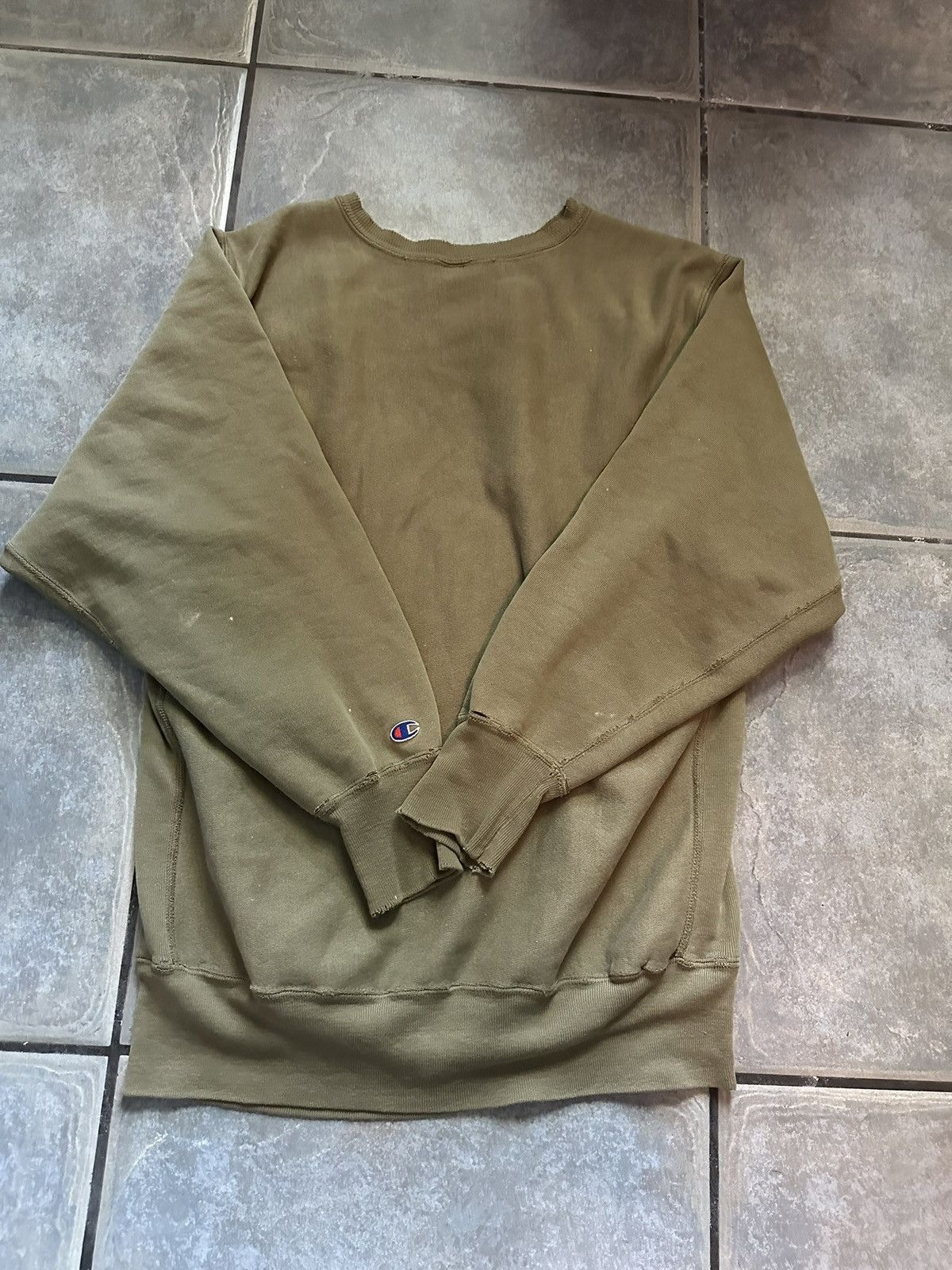 Champion VINTAGE CHAMPION ARMY GREEN CREWNECK Size US XL / EU 56 / 4 - 10 Thumbnail