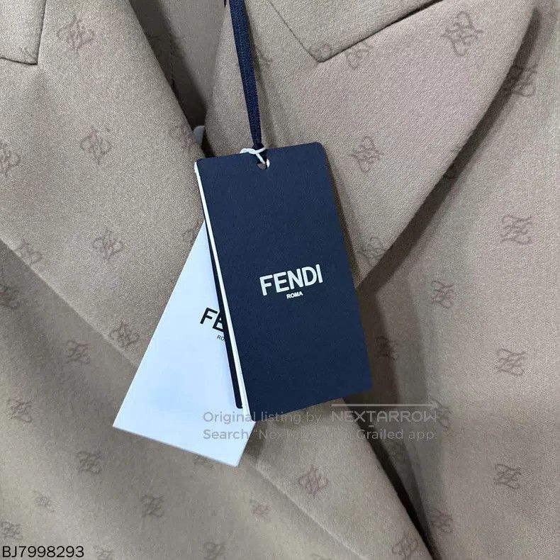 Fendi Fendi Double F printed double-breasted blazer Size XS / US 0-2 / IT 36-38 - 7 Thumbnail