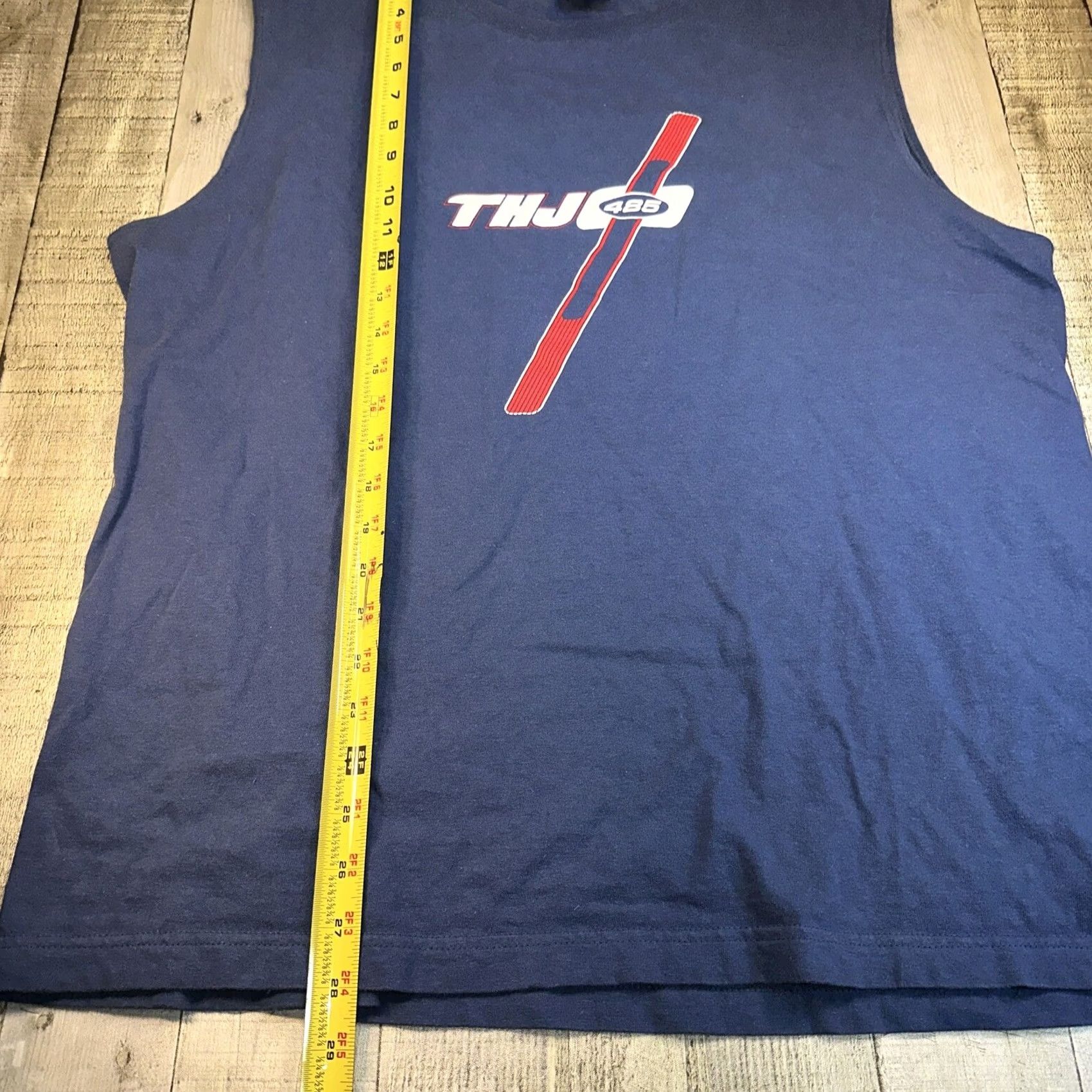 Tommy Hilfiger VINTAGE Tommy Jeans Tank Top Shirt XL Men Blue Size US XL / EU 56 / 4 - 5 Thumbnail