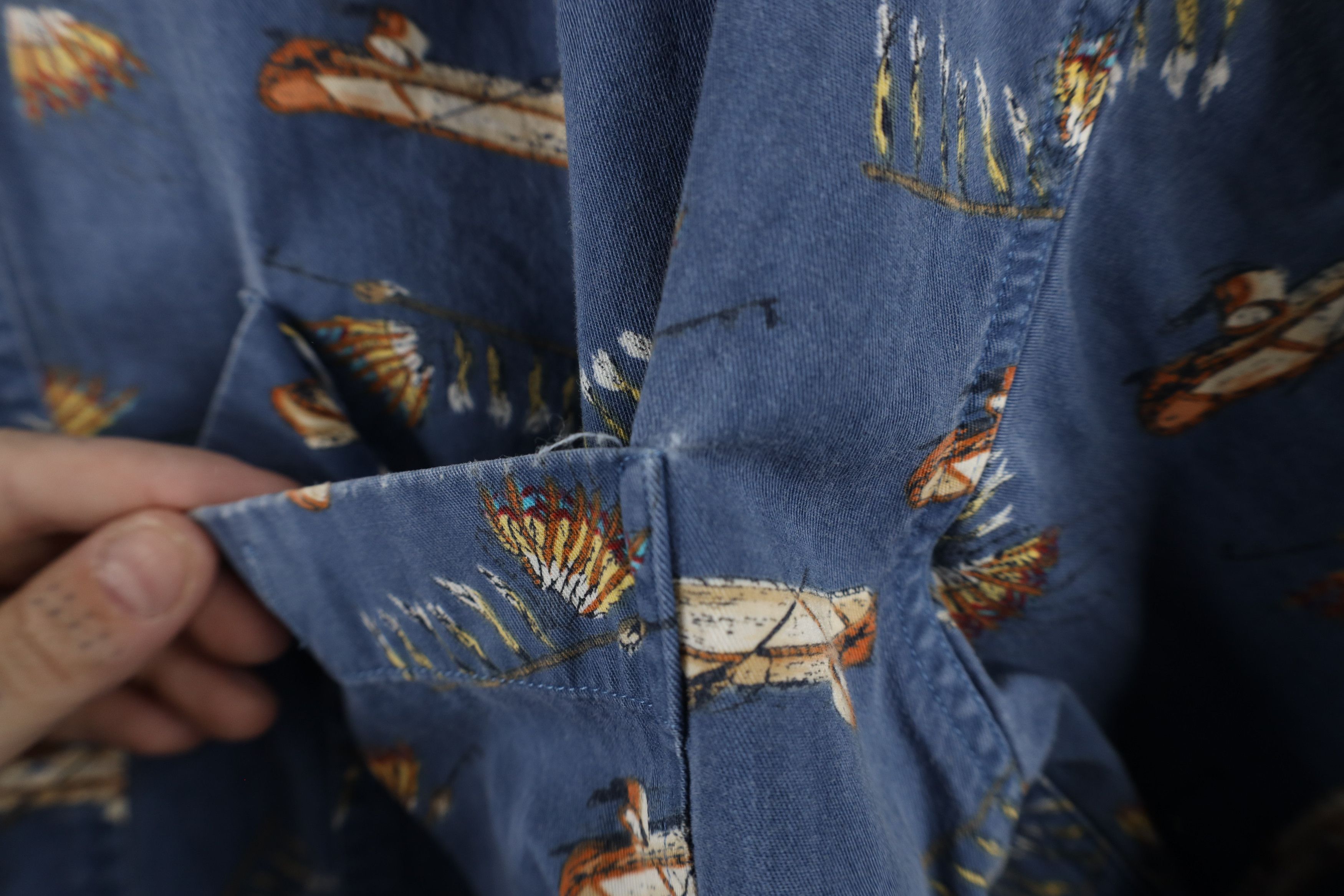 Polo Ralph Lauren Vintage 90s Chaps Ralph Lauren Indian Feather Button Shirt Size US M / EU 48-50 / 2 - 7 Thumbnail