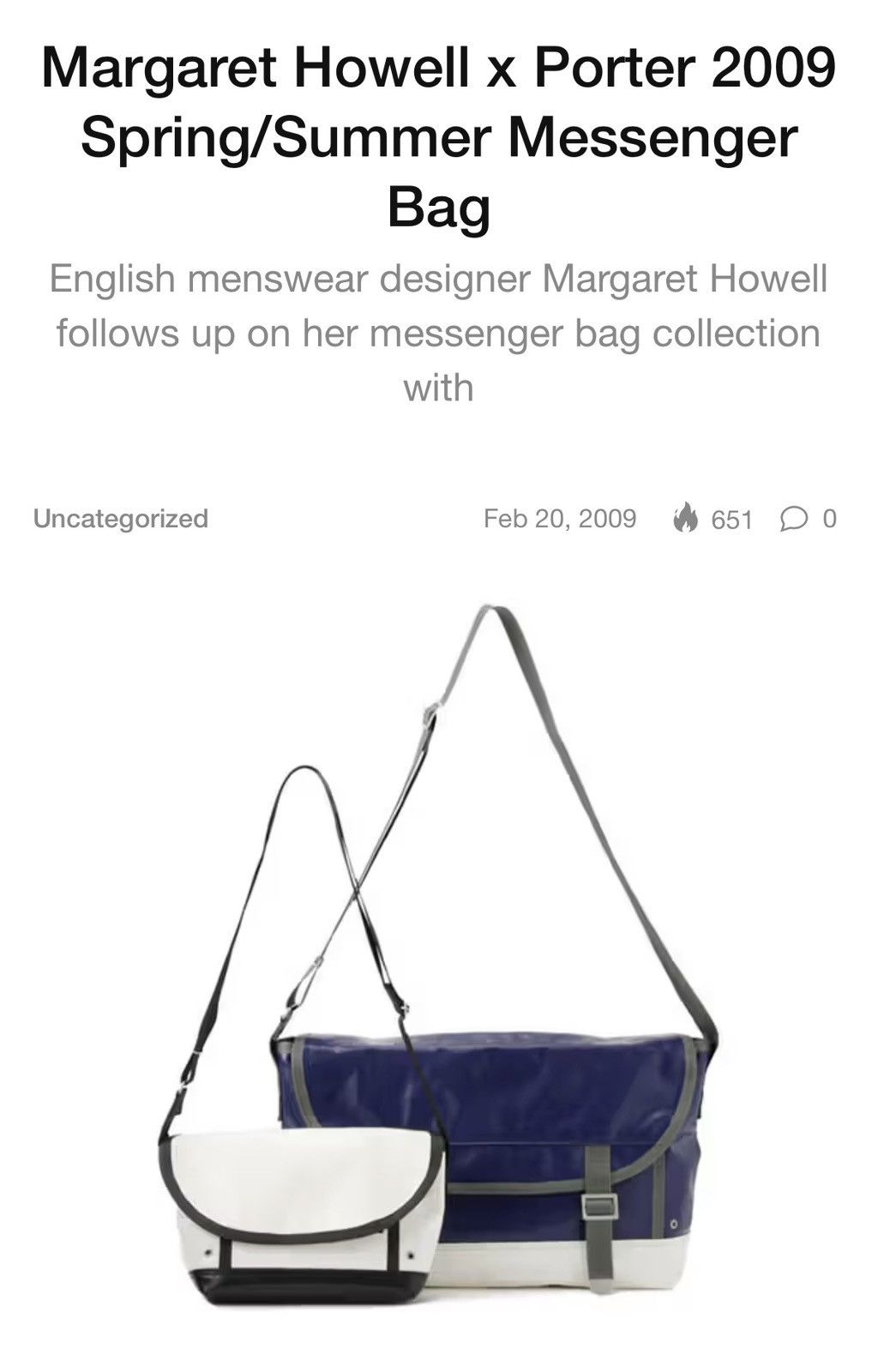 Porter SS09 Margaret Howell X Porter Canvas Like Freitag Metarial Size ONE SIZE - 16 Thumbnail