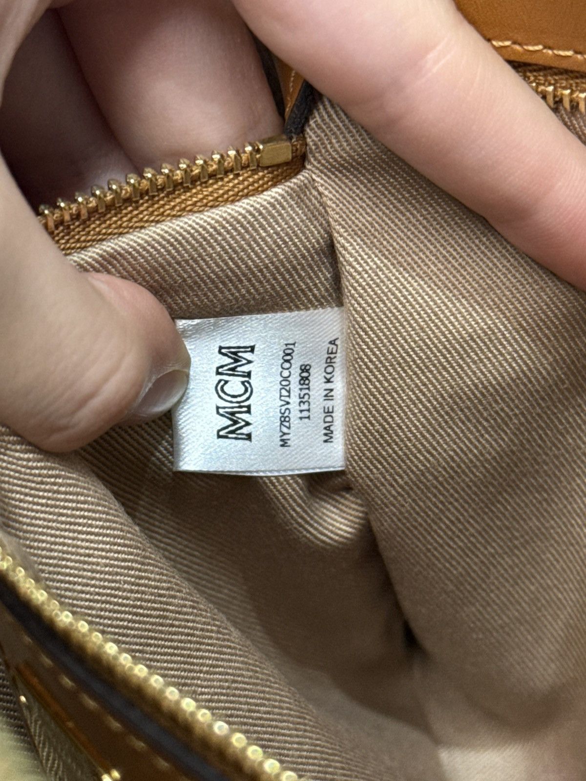 MCM MCM Visetos Original Pouch Cognac and Cardholder Size ONE SIZE - 6 Thumbnail