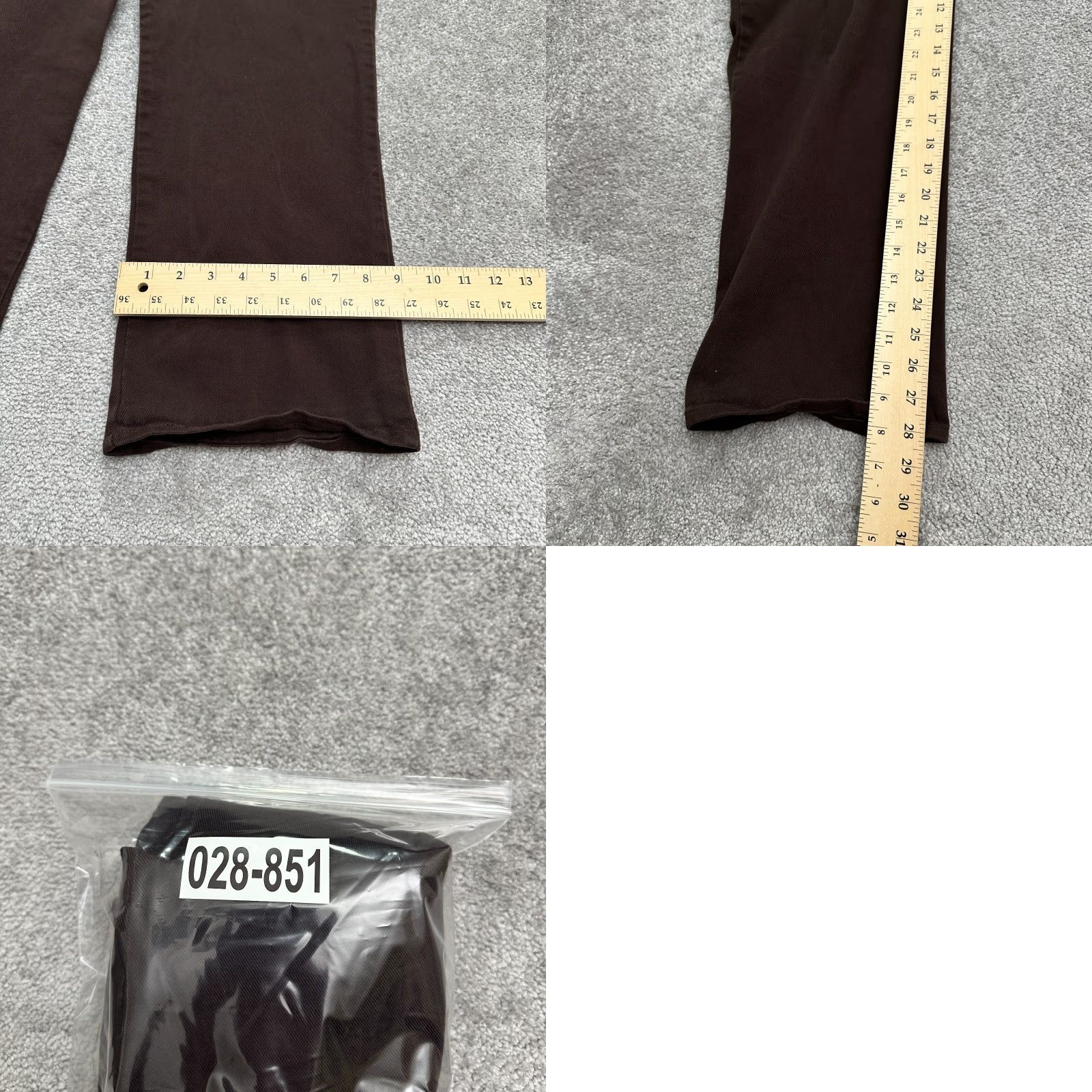 Gloria Vanderbilt Gloria Vanderbilt Amanda Jeans 16 Brown High Rise Dark Wash 37x28 Denim Womens Size 38" / US 16 / IT 52 - 9 Thumbnail