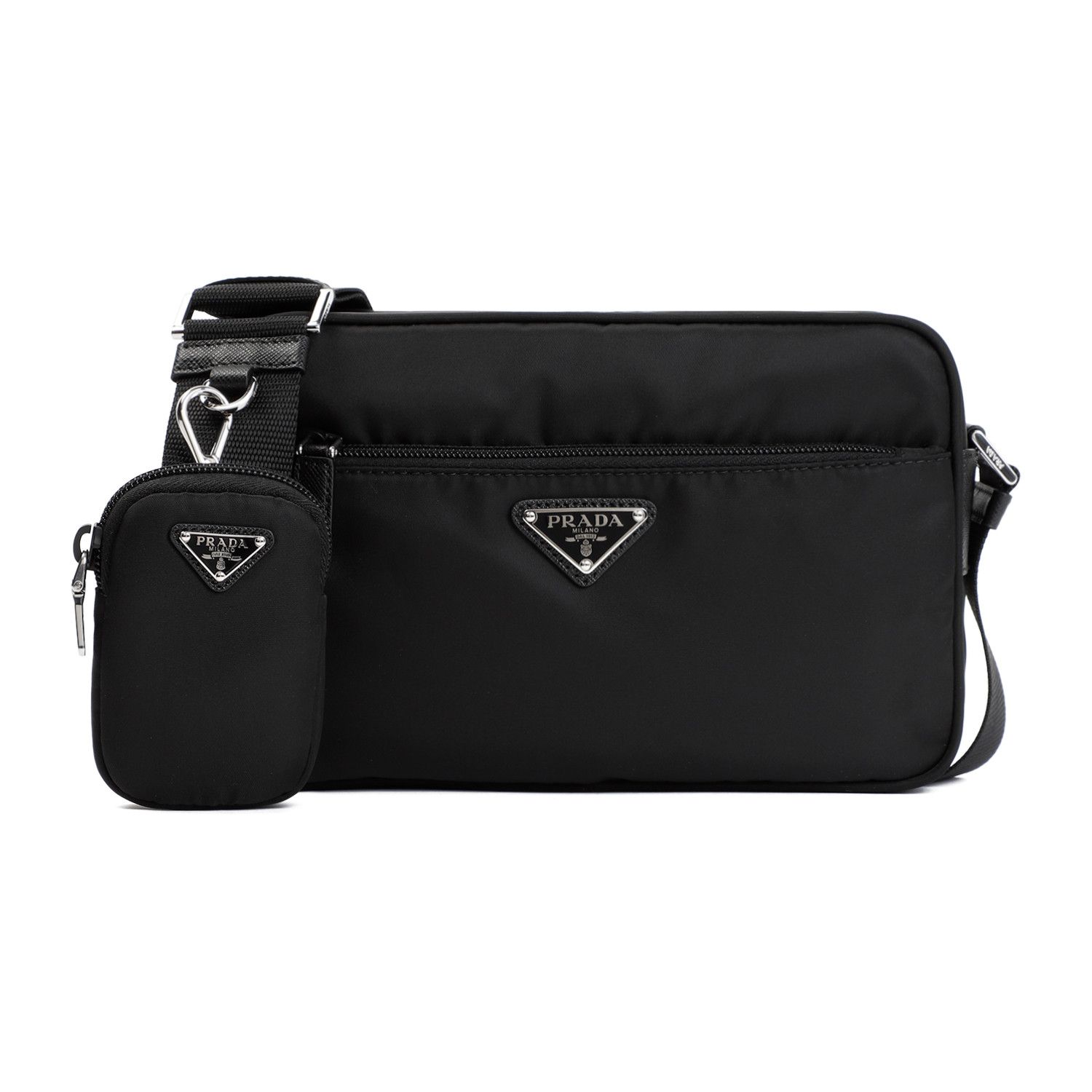 Prada Prada Re-Nylon and leather Shoulder Bag Size ONE SIZE - 1 Thumbnail