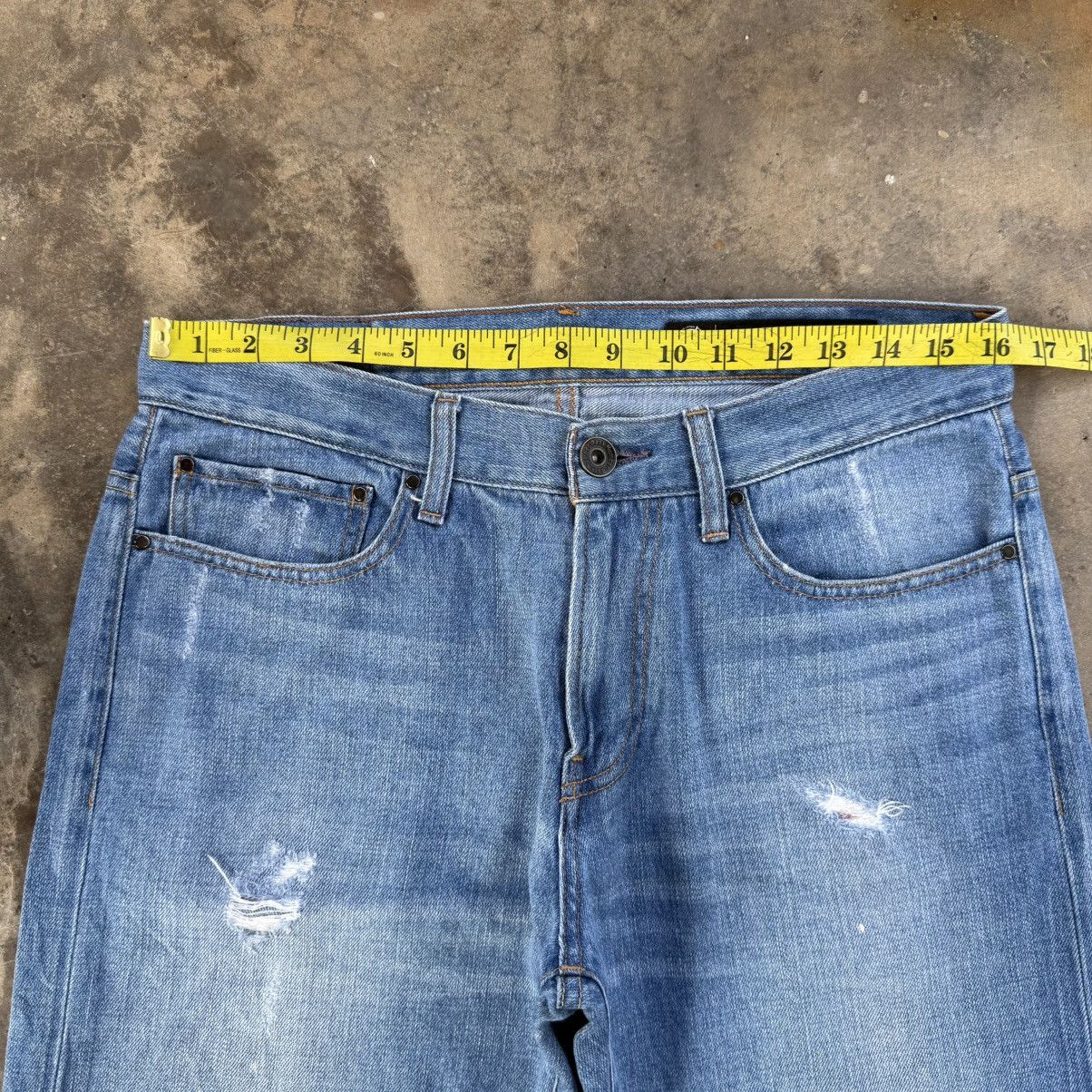 Japanese Brand VINTAGE BACK NUMBER FADED RIPPEP JEAN DENIM PANTS Size US 32 / EU 48 - 7 Thumbnail