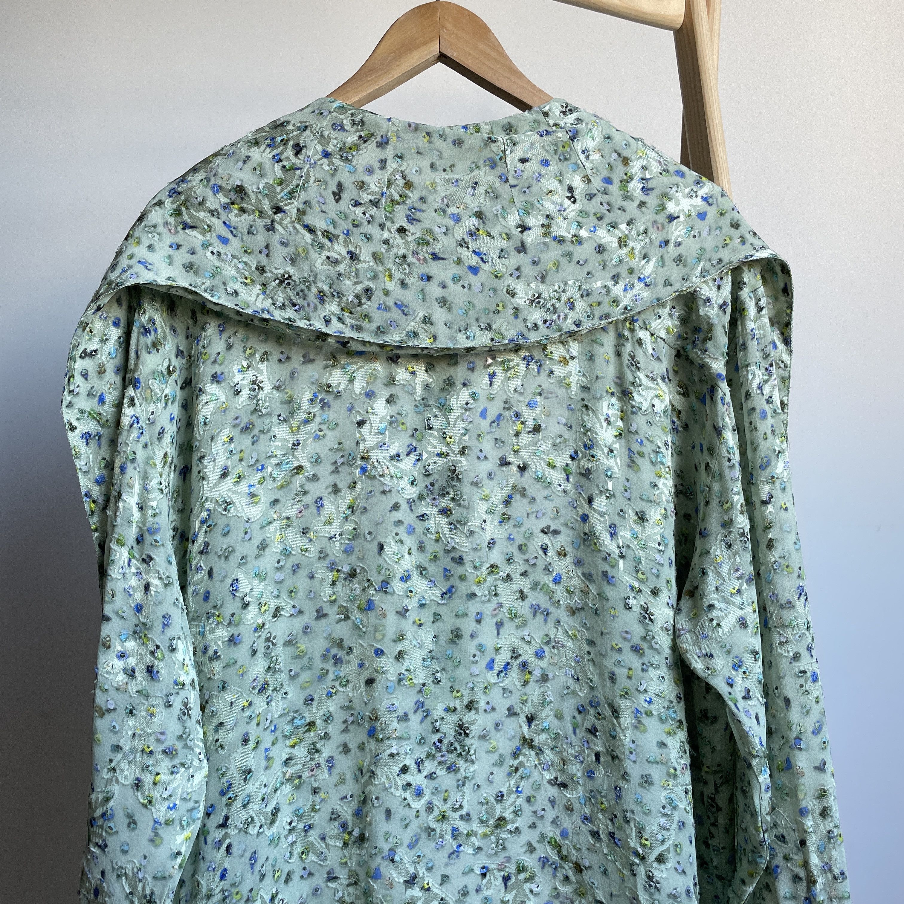 Acne Studios Acne Studios Crowd-Print Floral Scarf Neck VIscose Dress Size XS / US 0-2 / IT 36-38 - 6 Thumbnail