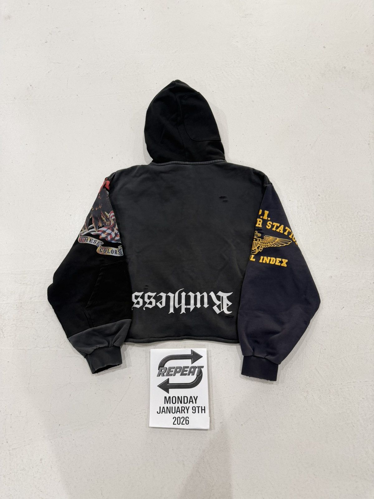 Other Protocol Index Upside Down Zip Hoodie (BLACK) sz 1 Size US S / EU 44-46 / 1 - 2 Thumbnail