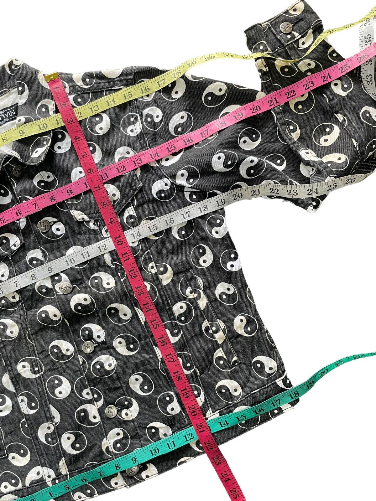If Six Was Nine Evil Twin Overprint Taosim Denim Jacket Size US S / EU 44-46 / 1 - 12 Thumbnail