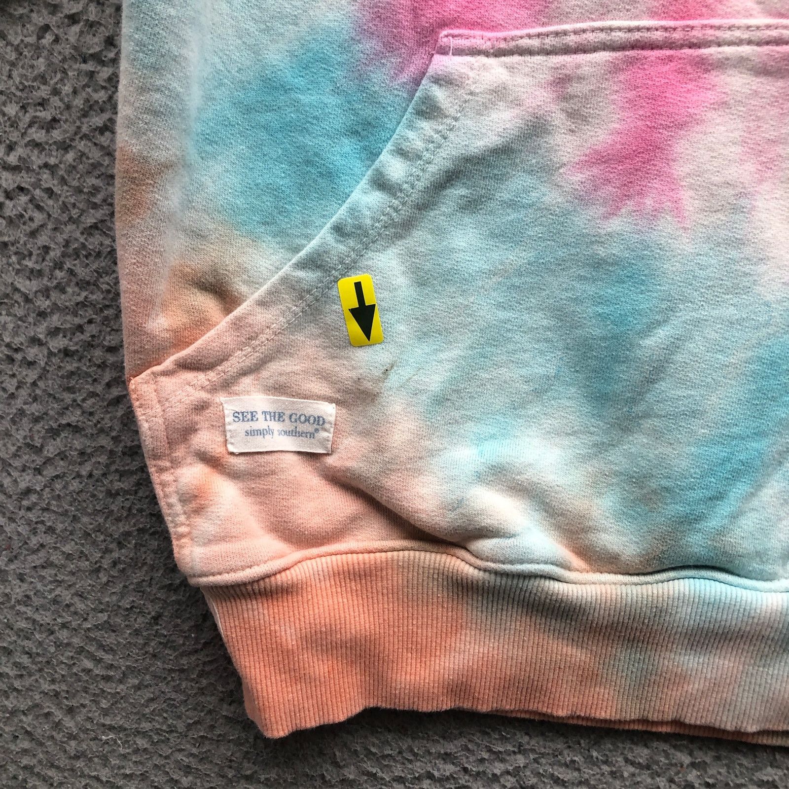 Other Simply Southern Hoodie Women Small Graphic Tie Dye Blue Pink Size S / US 4 / IT 40 - 11 Thumbnail