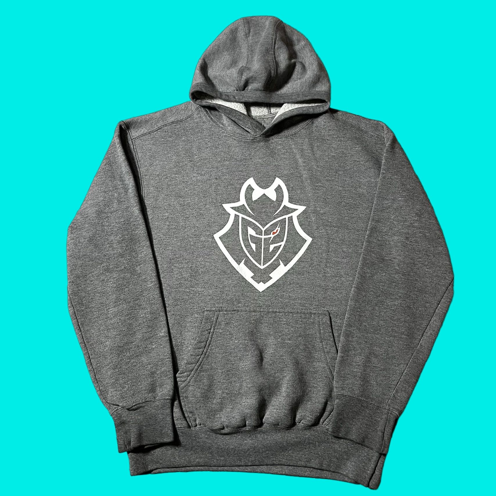 Vintage G2 Esports Hoodie Mens M Gray Graphic Pullover Sweatshirt Size US M / EU 48-50 / 2 - 1 Thumbnail