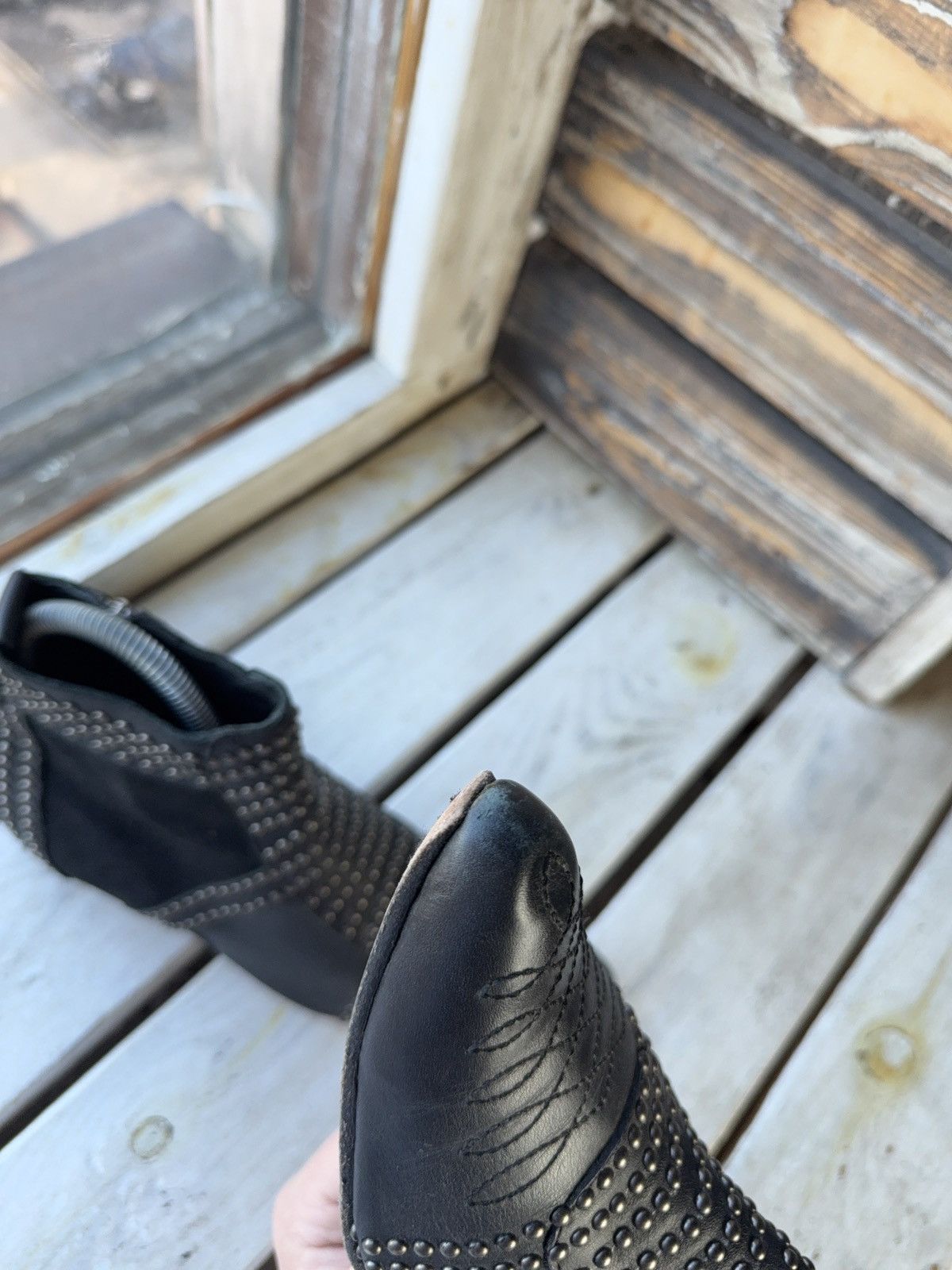 Anine Bing Anine Bing 00s Studded Western Leather Boots Made USA Size US 6.5 / IT 36.5 - 14 Thumbnail