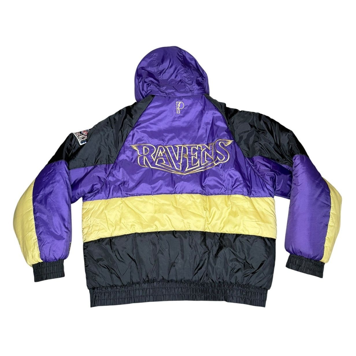 NFL × Pro Player × Vintage Vintage 90s Pro Player Baltimore Ravens NFL Puffer Jacket Size US XL / EU 56 / 4 - 2 Thumbnail