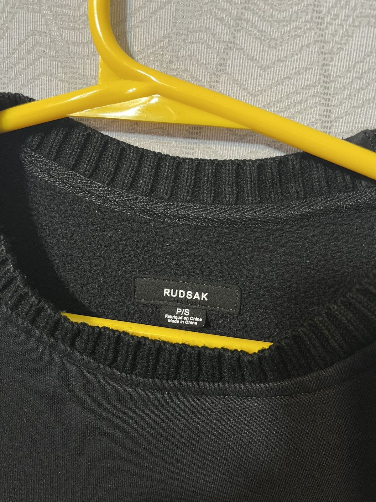 Rudsak Rudsak Men’s Black Avant Garde Crewneck Sweatshirt Pullover Size US S / EU 44-46 / 1 - 6 Thumbnail