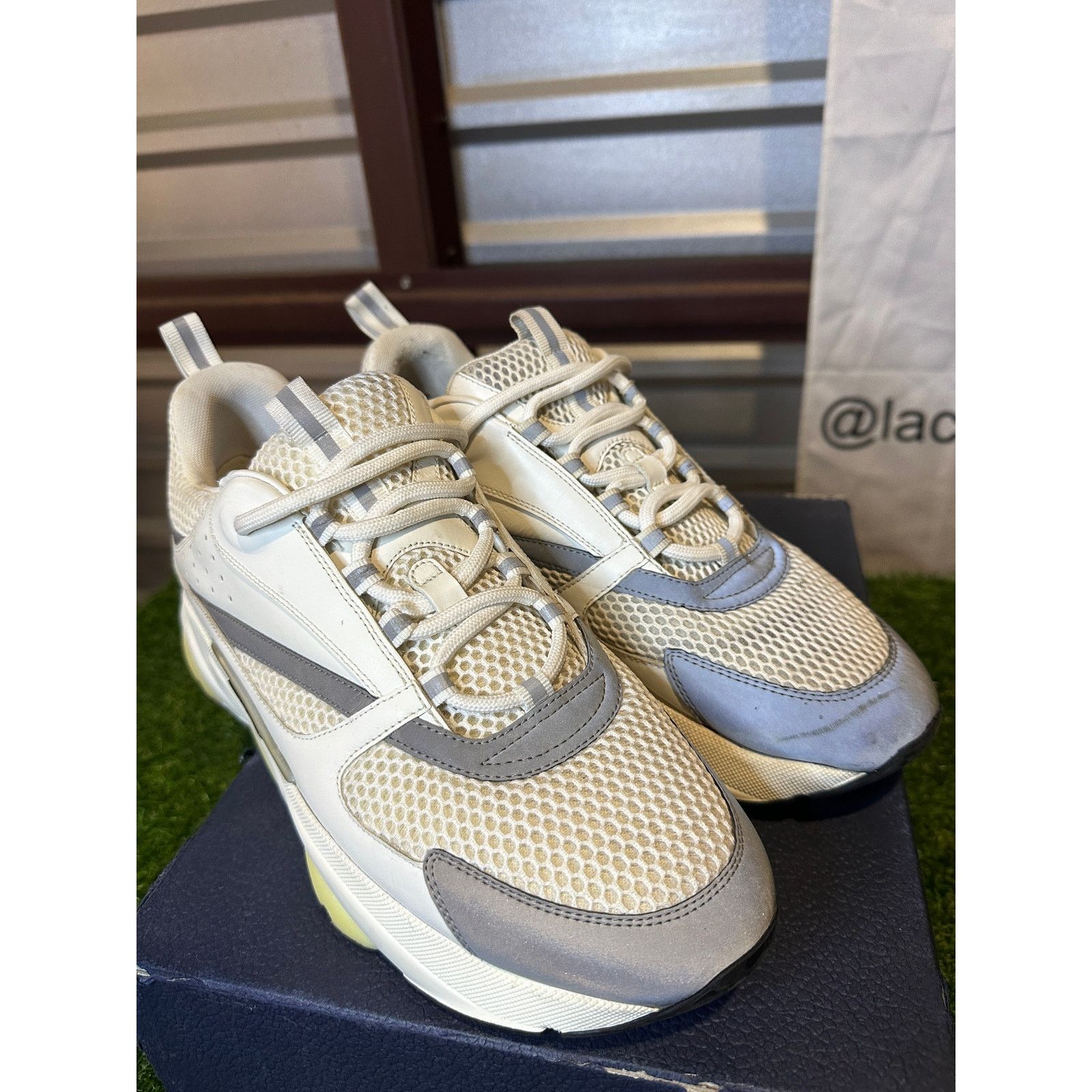 Dior Size 12 - Dior B22 White Sneakers Size US 12 / EU 45 - 5 Thumbnail