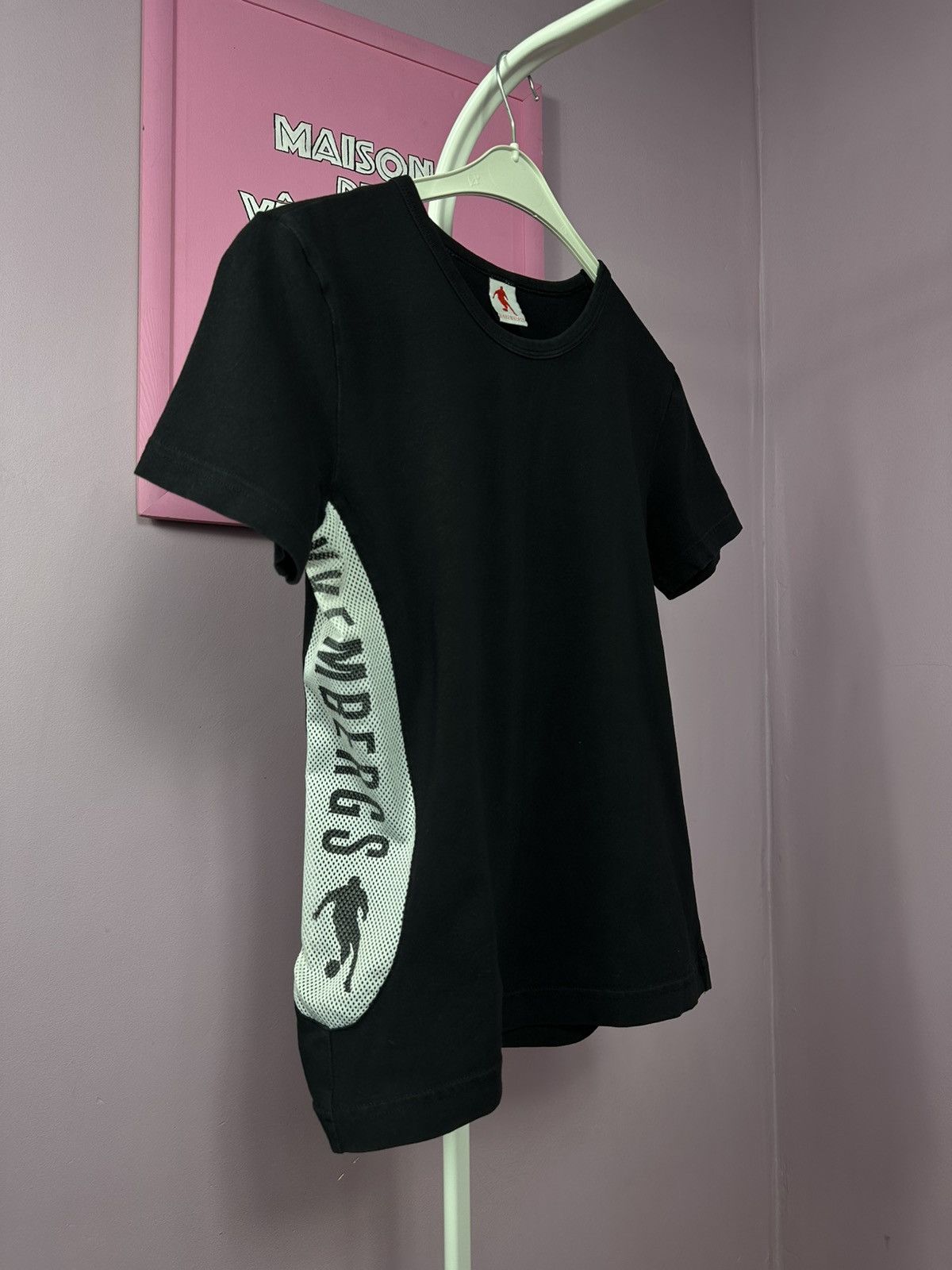 Dirk Bikkembergs Bikkembergs Logo Pattern Cotton T Shirt Crop Mesh Stretch Size US M / EU 48-50 / 2 - 5 Thumbnail