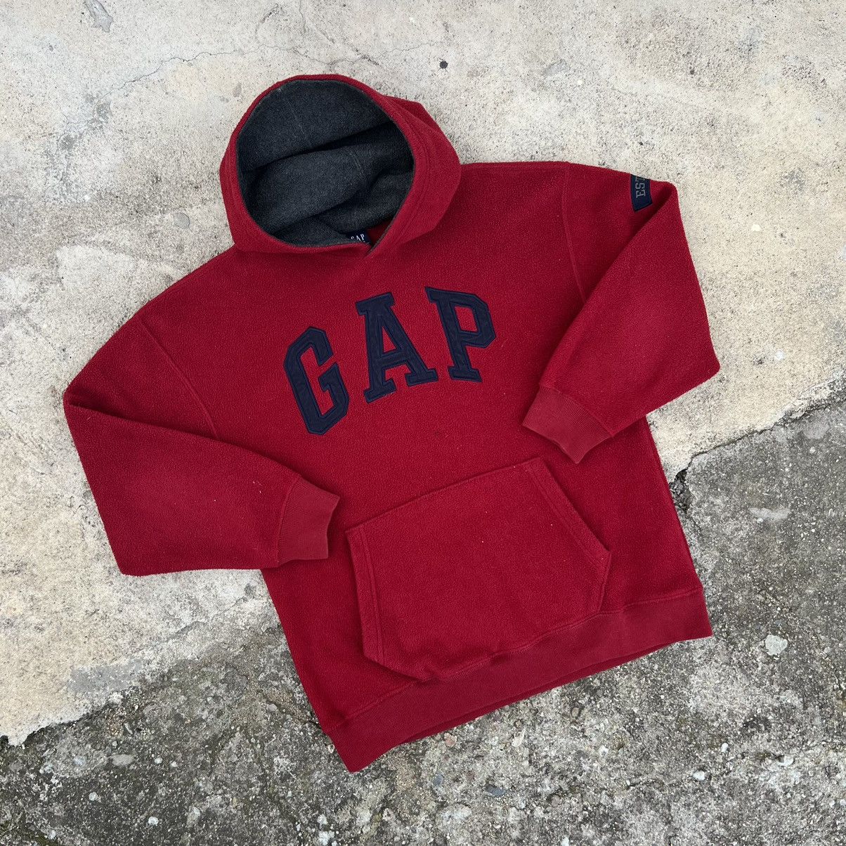 Gap × Vintage Vintage GAP Fleece Hoodie Size S / US 4 / IT 40 - 2 Thumbnail