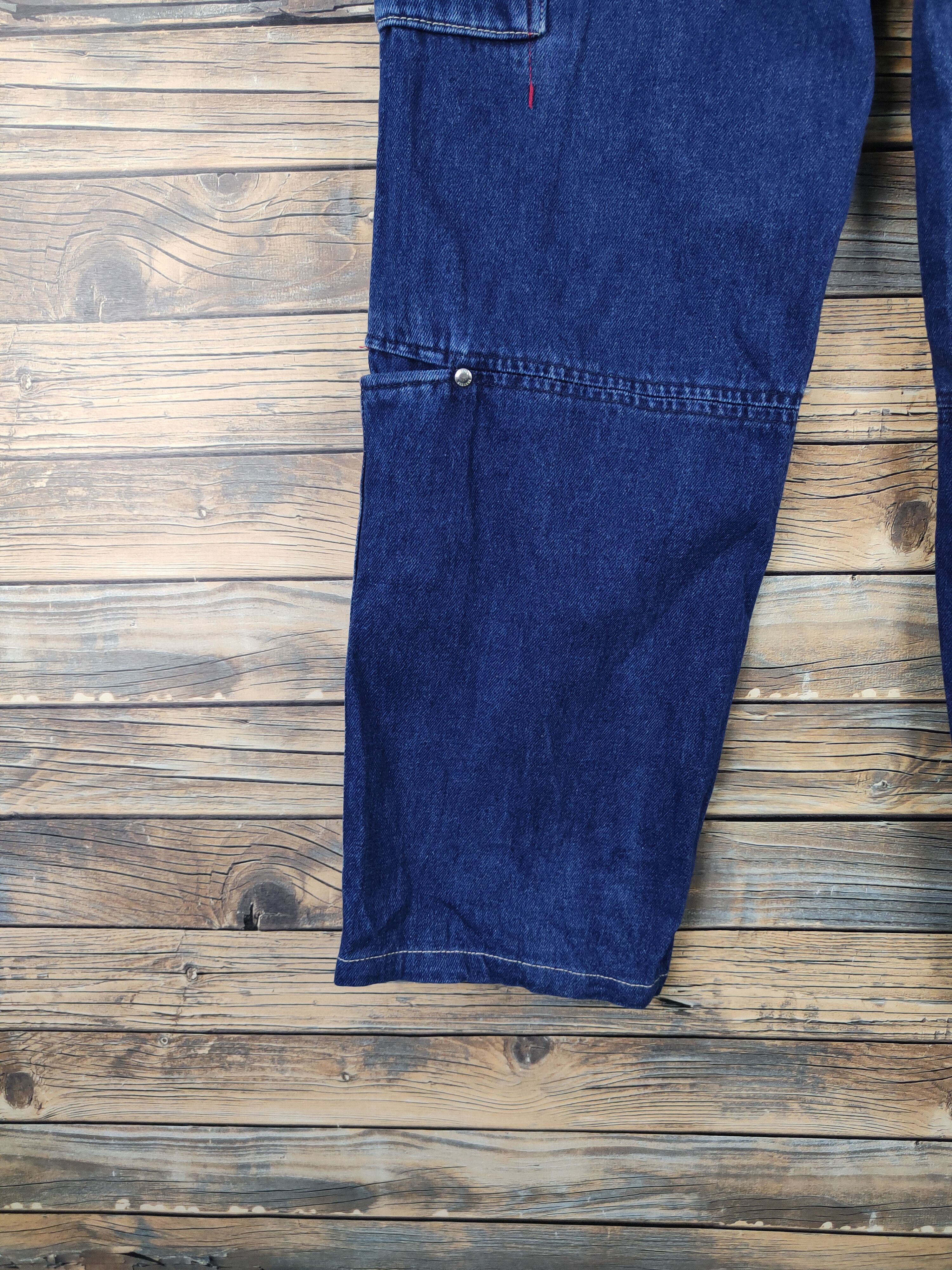 Japanese Brand DL Transer Blue Distressed Ripped Jeans #2438 Size US 28 / EU 44 - 12 Thumbnail