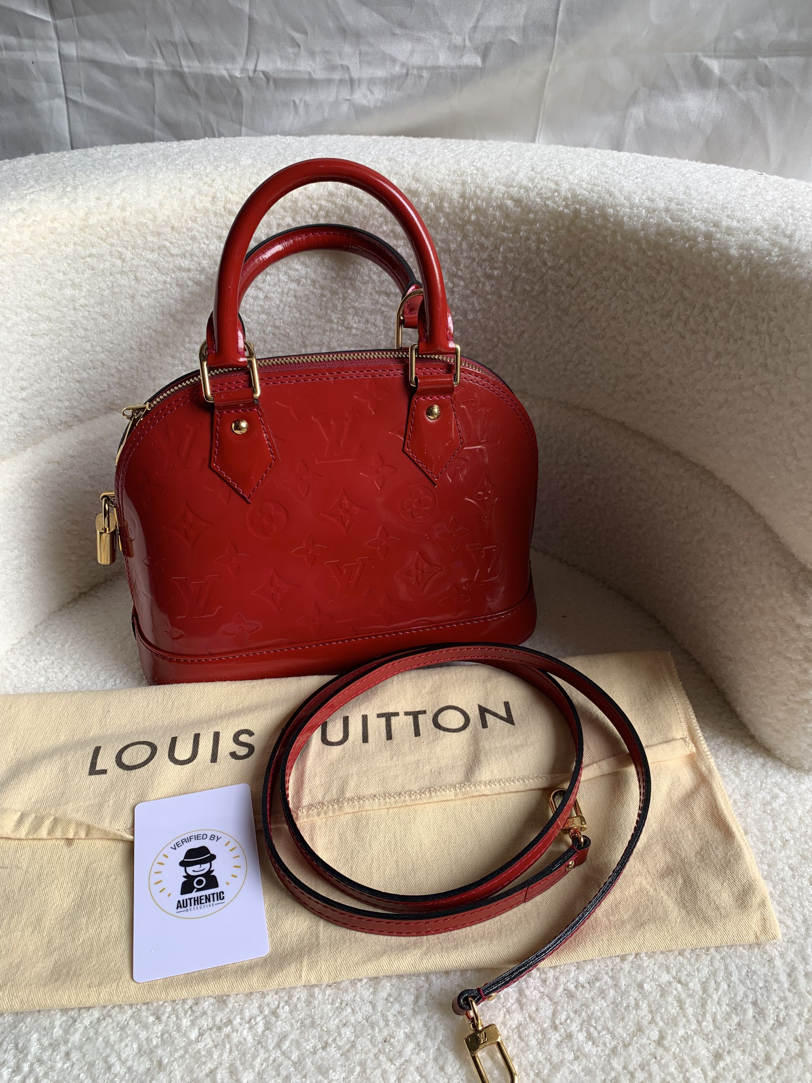 Louis Vuitton Authentic Louis Vuitton Alma BB Vernis – Rose Indien Size ONE SIZE - 1 Thumbnail