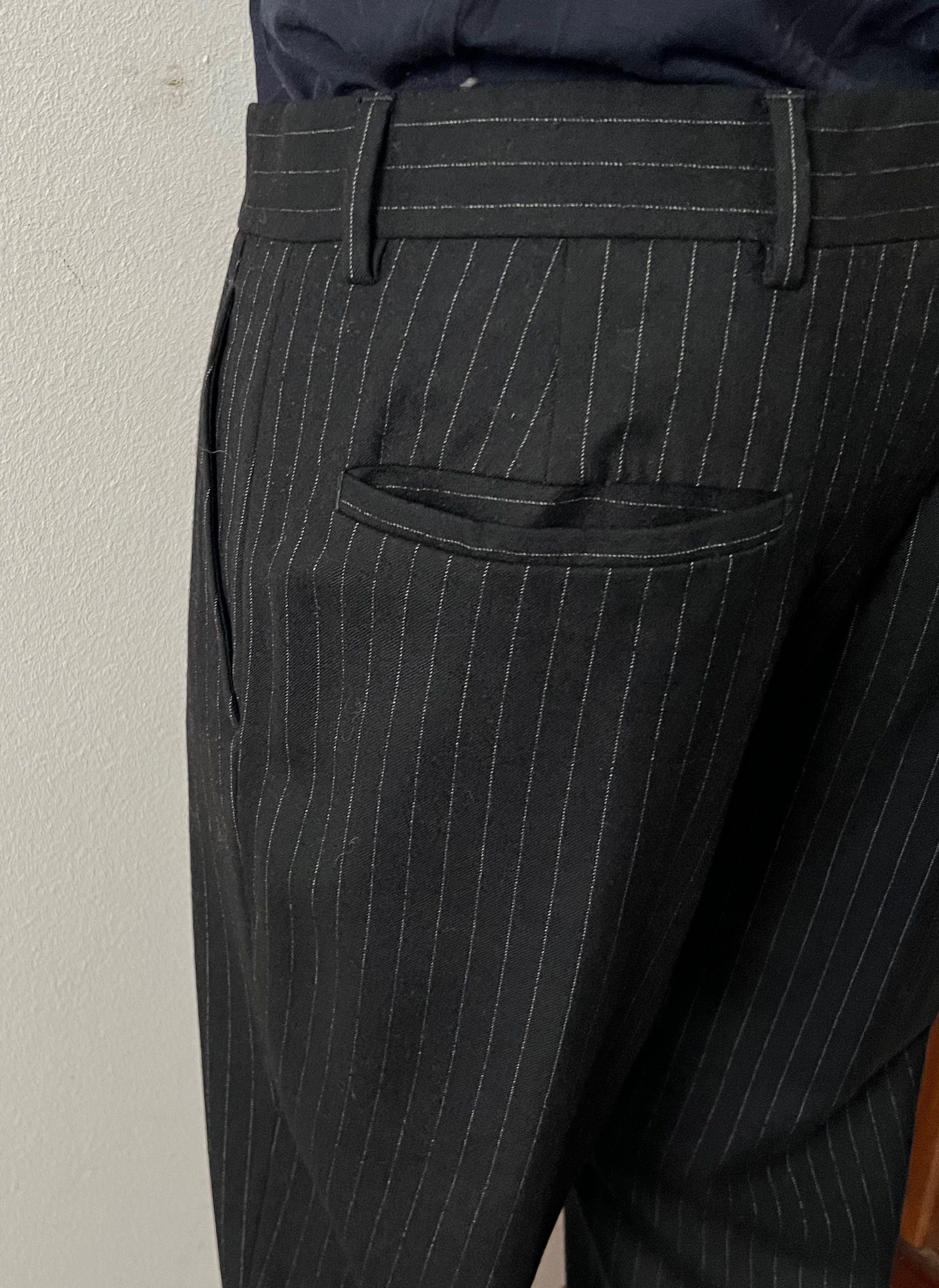 Miu Miu Pinstriped Trousers Virgin Wool Size US 34 / EU 50 - 7 Thumbnail