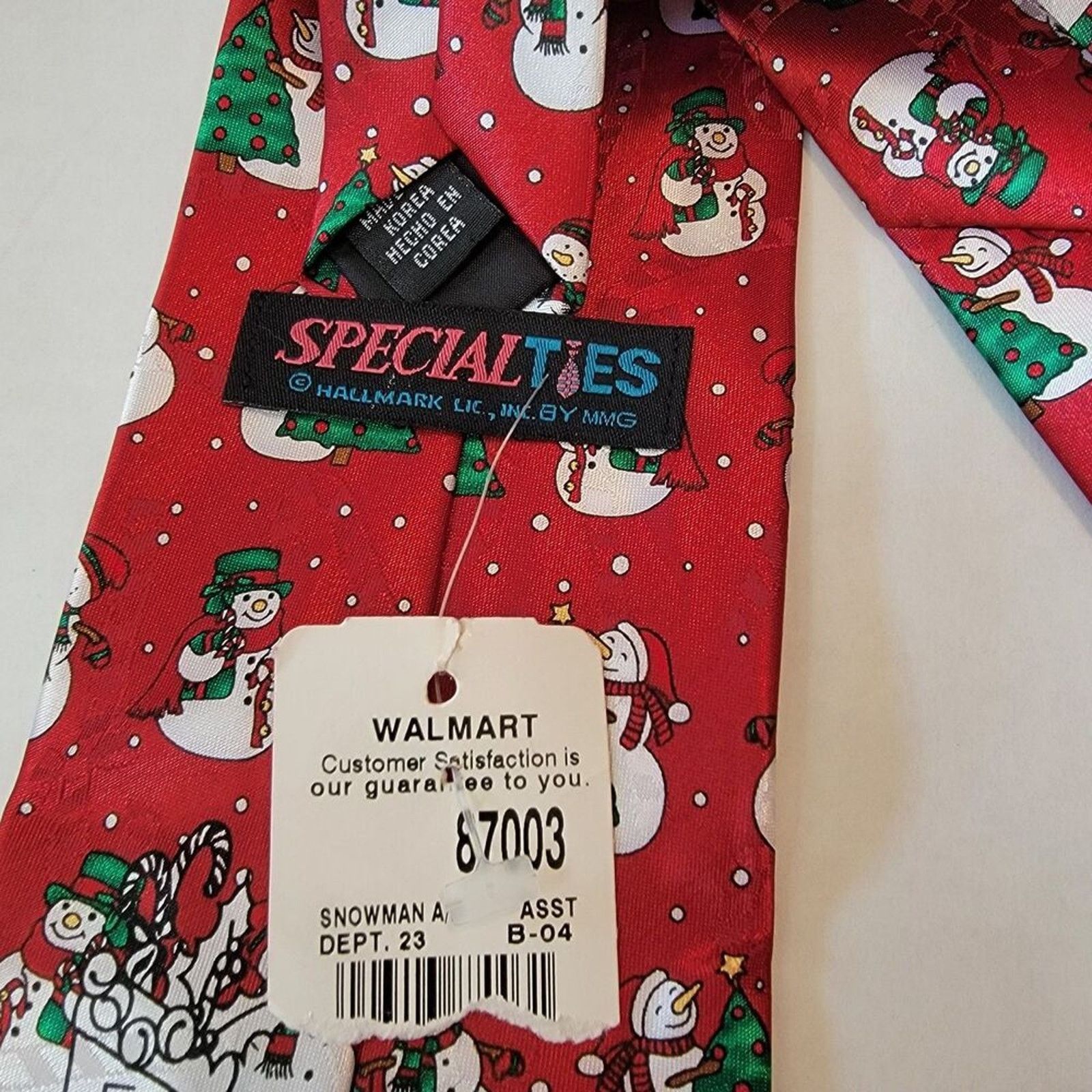 Other SpecialTies By Hallmark MMG Christmas Tie Snowmen NWT Size ONE SIZE - 4 Thumbnail