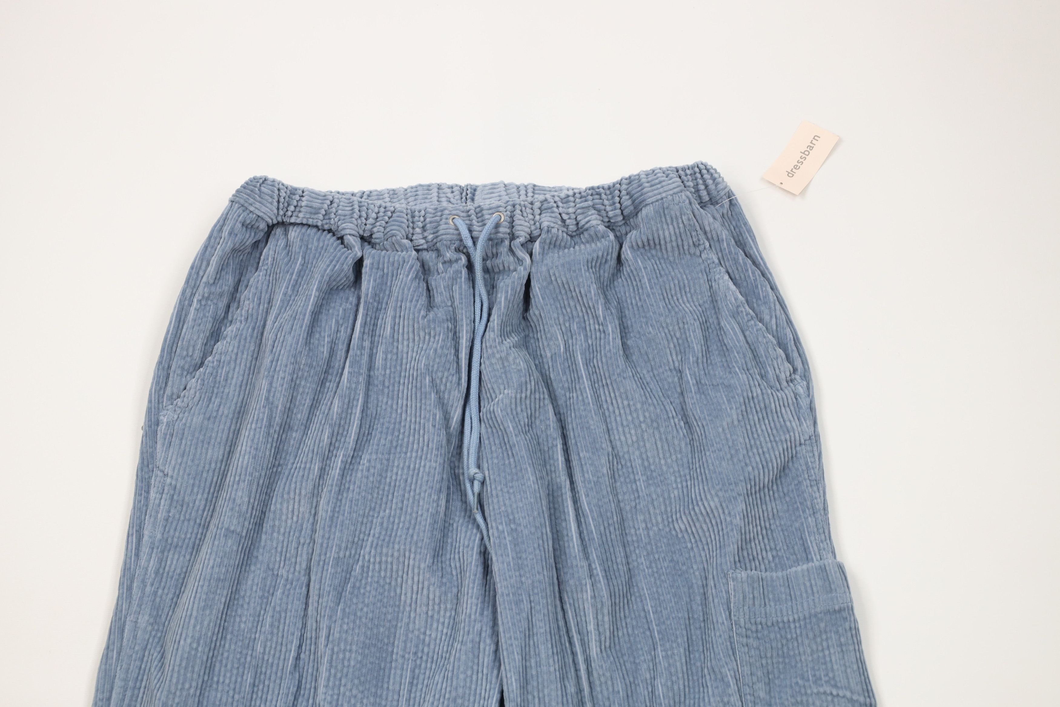 Vintage Deadstock Vintage 90s Streetwear Wide Leg Corduroy Pants Size 28" / US 6 / IT 42 - 2 Thumbnail