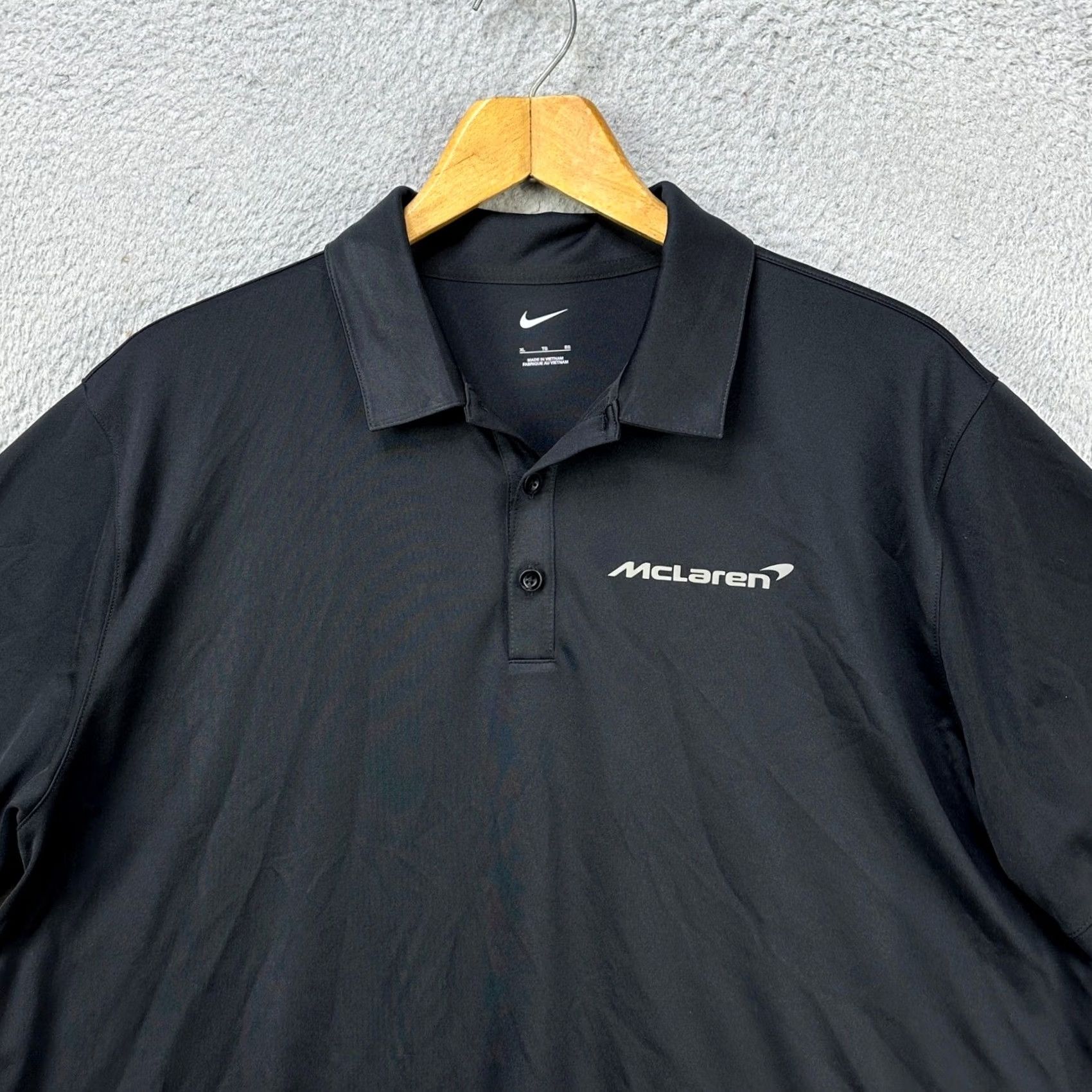 Nike Nike Golf Polo Shirt Mens XL Black Swoosh Performance Short Sleeve Polo Adult Golf Rugby Size US XL / EU 56 / 4 - 2 Thumbnail