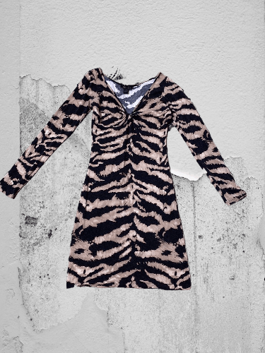 Roberto Cavalli ROBERTO CAVALLI Leopard Animal Print Wrap Dress Size M / US 6-8 / IT 42-44 - 1 Thumbnail