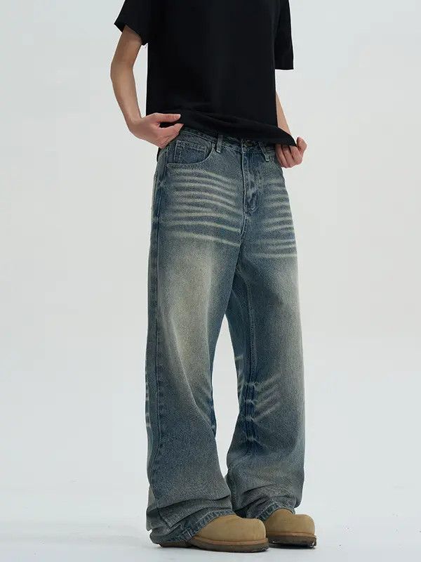 VIBE Blue Baggy Denim Jeans Size US 32 / EU 48 - 4 Thumbnail