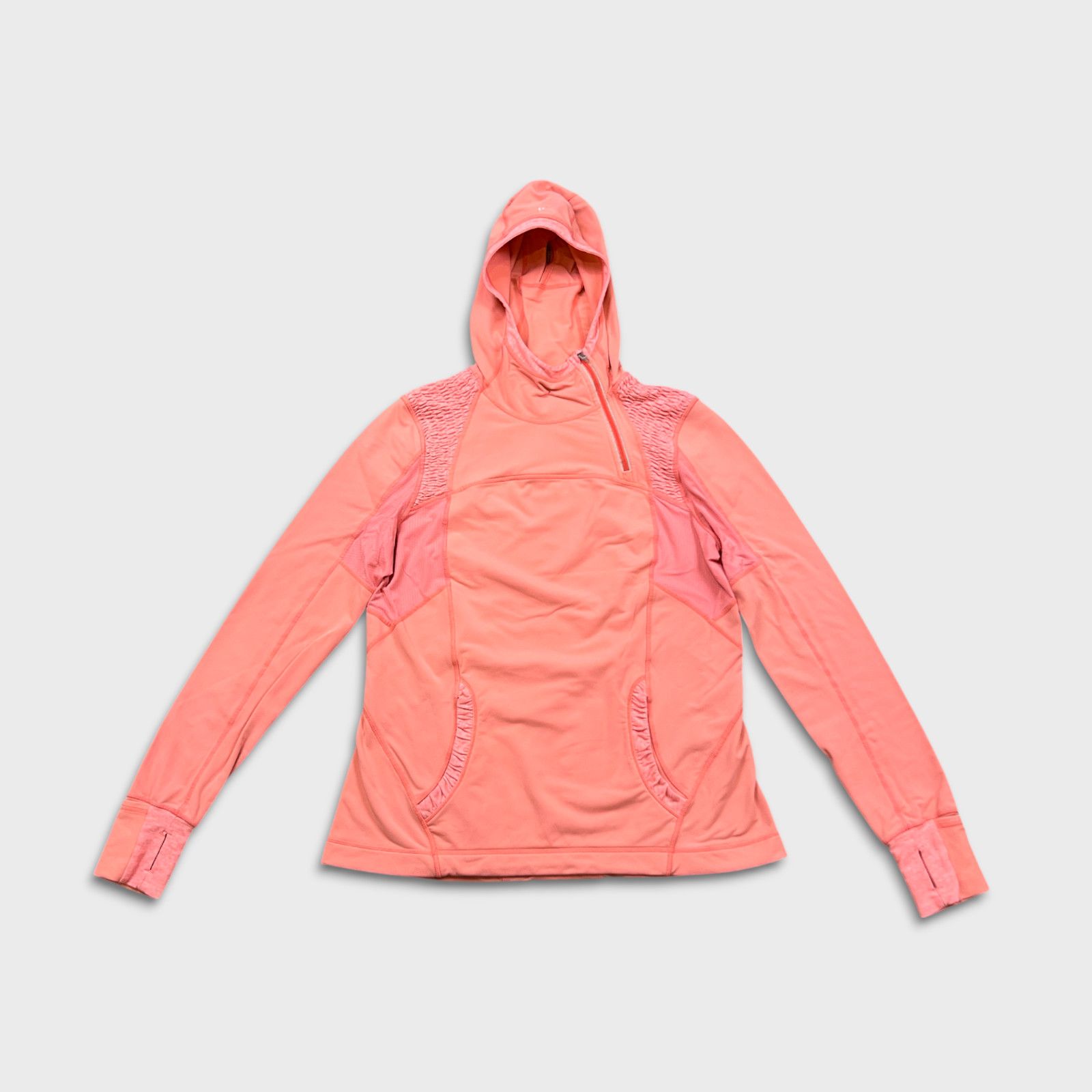 Lululemon Lululemon Hoodie Side 1/4 Zip Athletic Run Pullover Jacket Size XL / US 12-14 / IT 48-50 - 1 Thumbnail