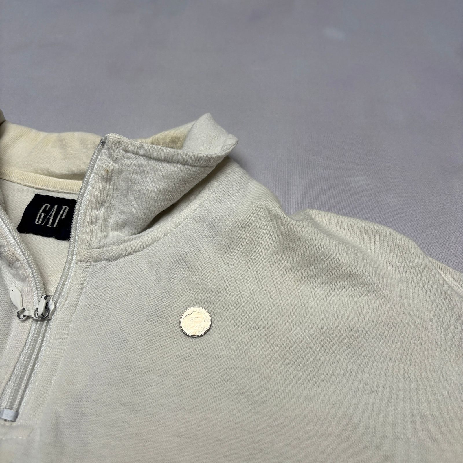 Gap Vintage 90s Gap 1/4 Quarter Zip Polo Shirt Men's XL Size US XL / EU 56 / 4 - 8 Thumbnail