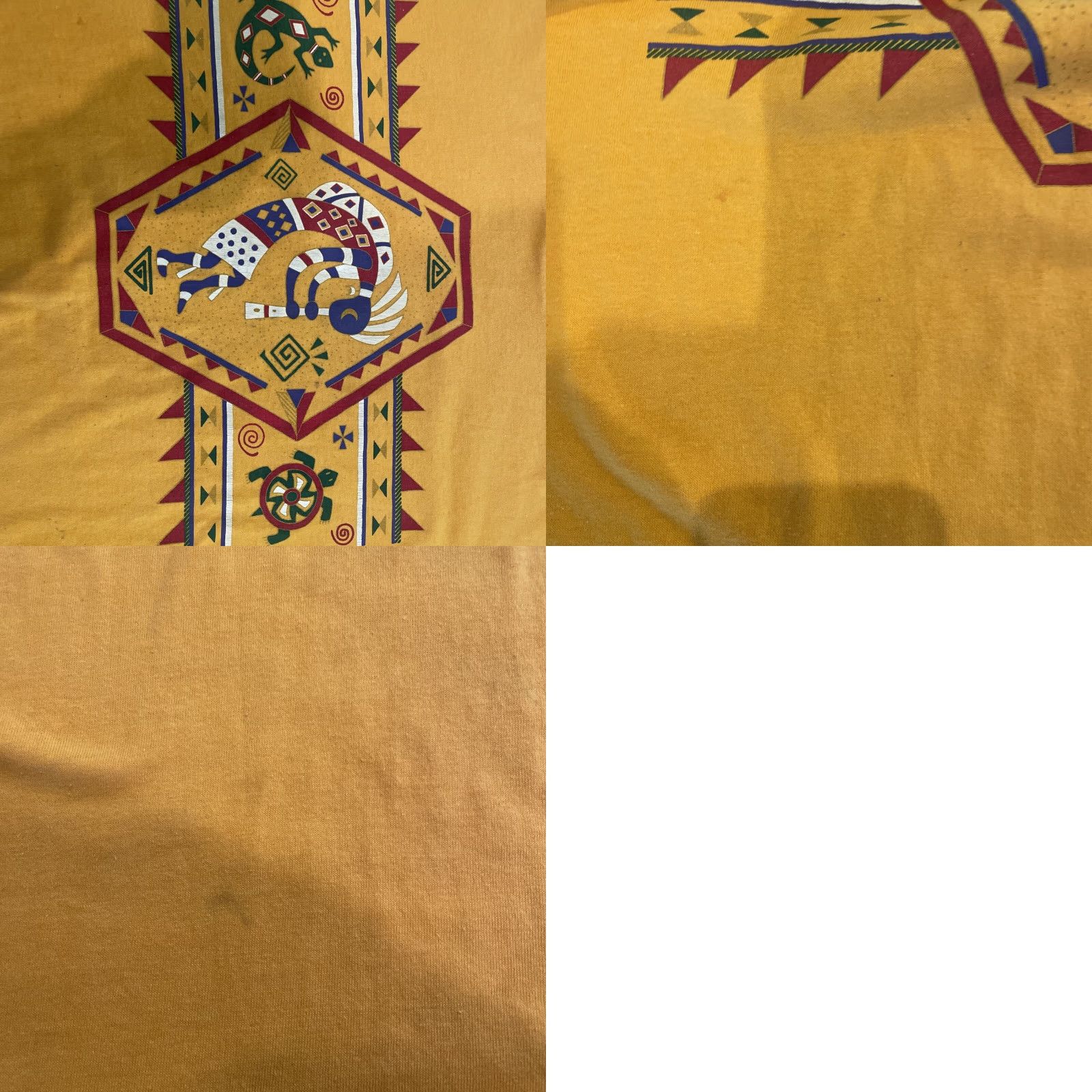 Vintage VINTAGE Unbranded Gecko Lizard Graphic T-Shirt Adult XL Orange Solid Short Sleeve 80s 90s Southwestern Mens Size US XL / EU 56 / 4 - 8 Thumbnail