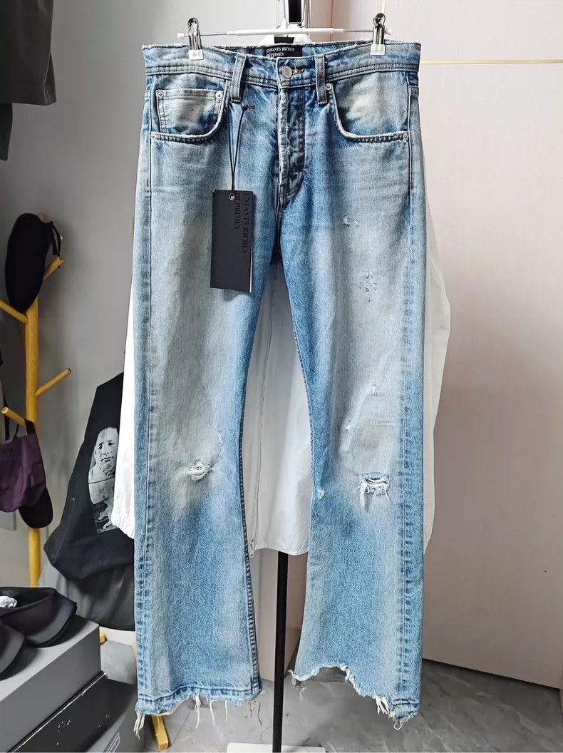 Enfants Riches Deprimes Enfants Riches Deprimes Blue Denim Pants Size US 29 - 1 Thumbnail