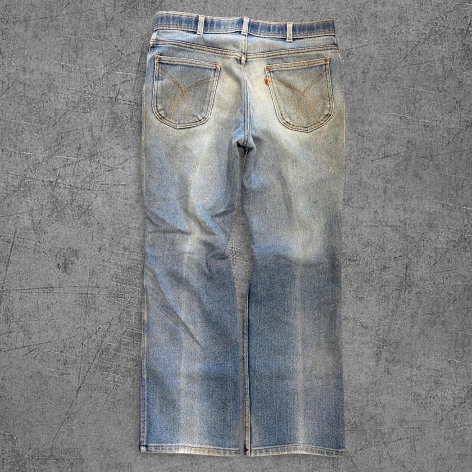 Levi's Vintage 1979 Levi 207 Orange Tab Bootcut Jeans Size US 33 - 1 Thumbnail