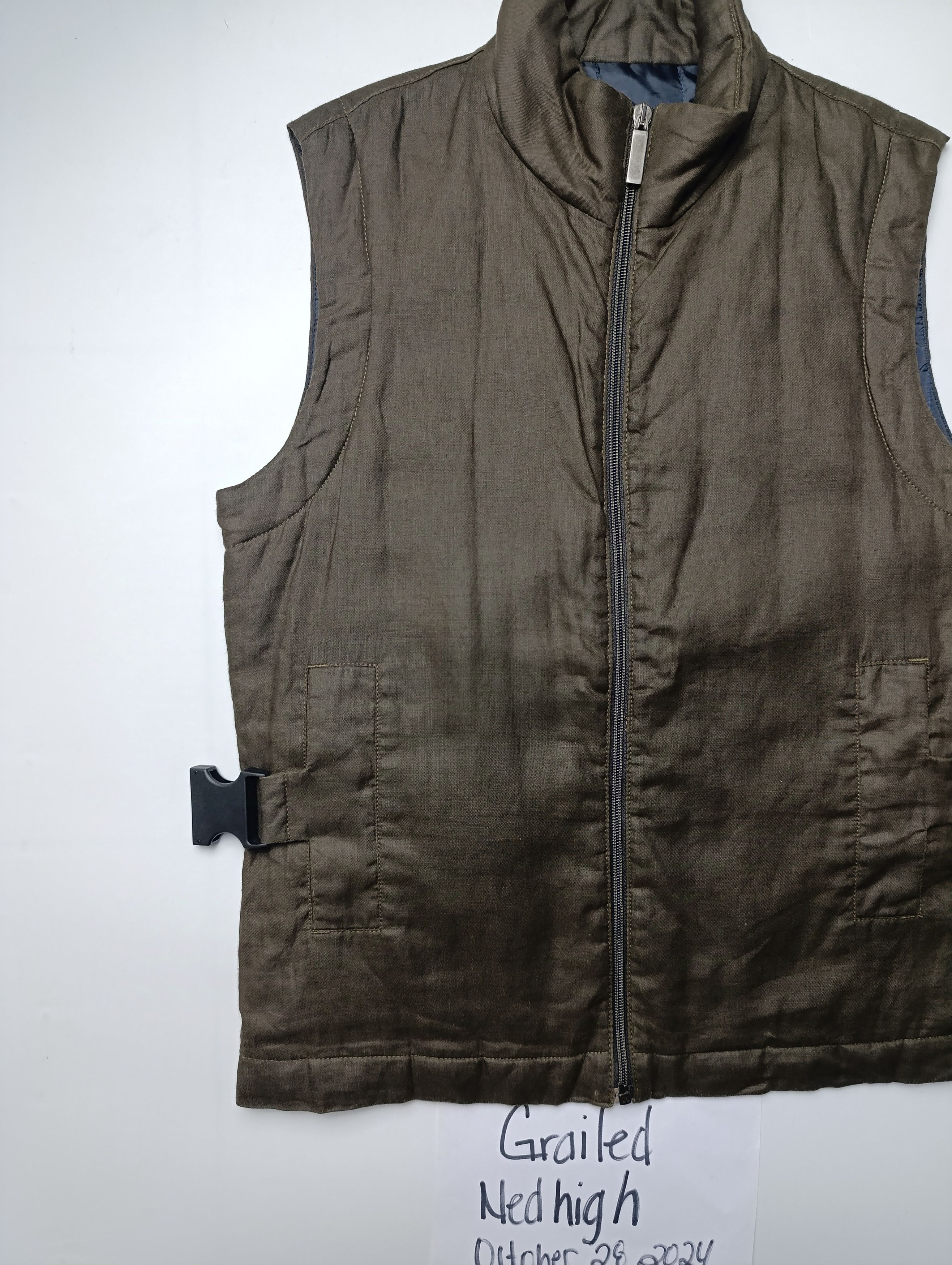 Dirk Bikkembergs 90's DIRK BIKKEMBERGS LINEN BUCKLE VEST Size US S / EU 44-46 / 1 - 3 Thumbnail