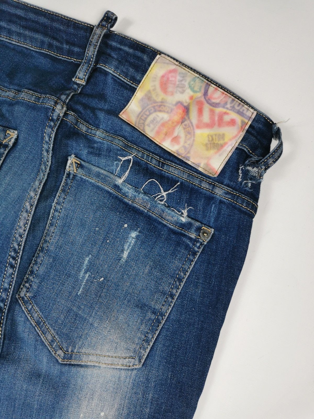 Dsquared2 Dsquared2 Destroyed Distressed Skinny Jeans Size US 30 / EU 46 - 7 Thumbnail