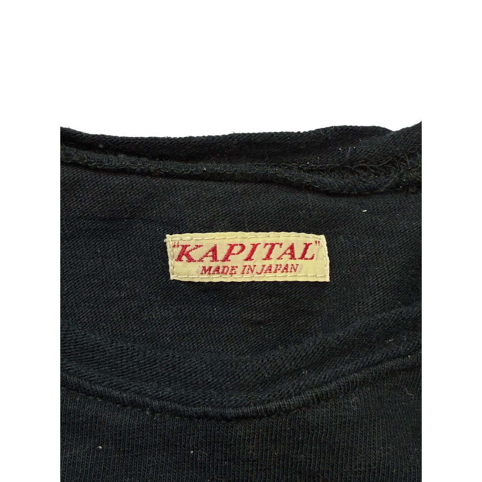 Kapital Kapital Smiley Black Orange Long Sleeve Size US L / EU 52-54 / 3 - 2 Thumbnail