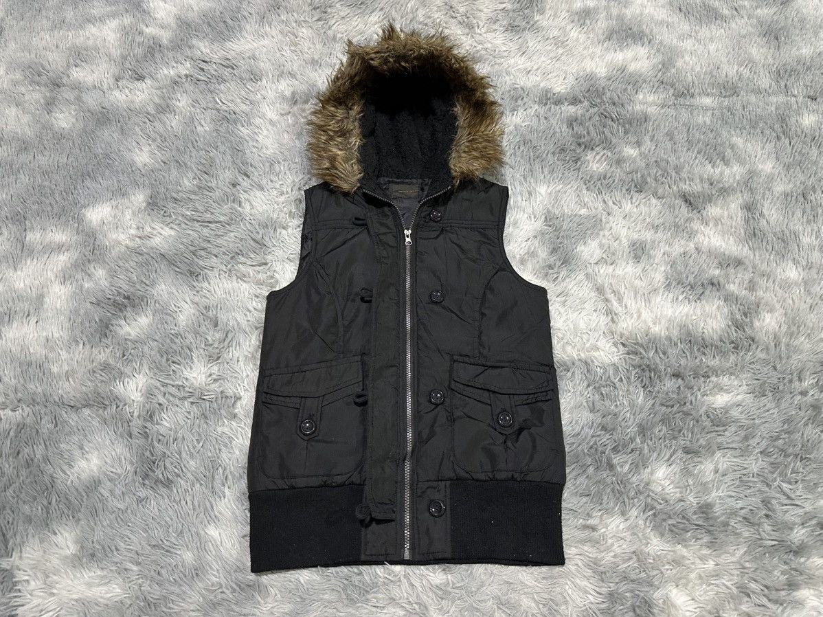 If Six Was Nine 🔥Y2K Beaumont Carr Fur Down Vest Jacket Hoodie Goth Punk Size US M / EU 48-50 / 2 - 1 Thumbnail