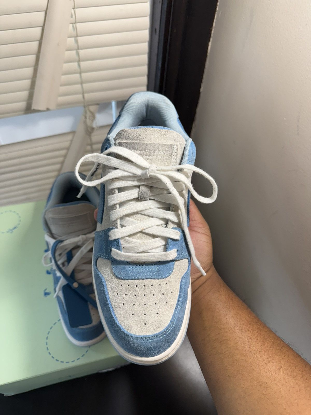 Off-White Out of Office Light Blue Size 40/ 7 US