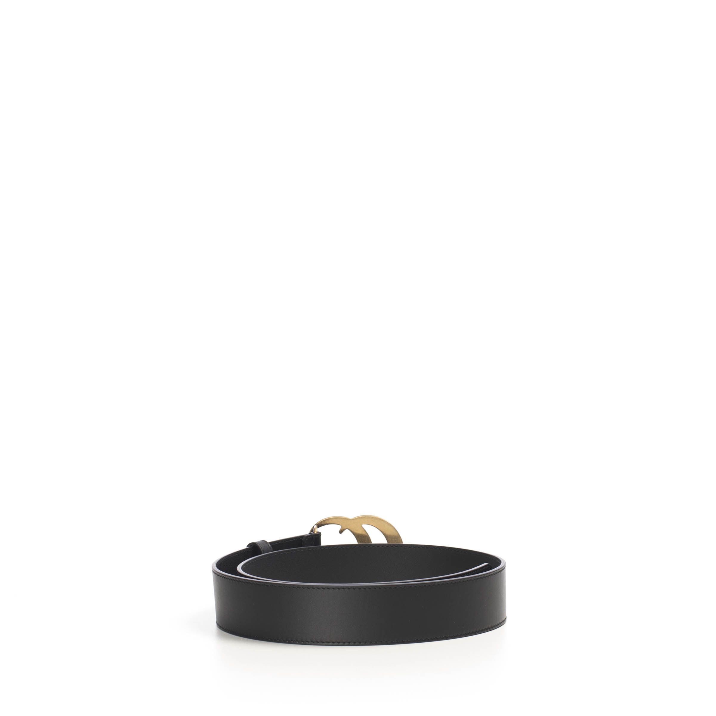 Gucci Black 40mm Leather Belt With Double G Buckle Size ONE SIZE - 3 Thumbnail