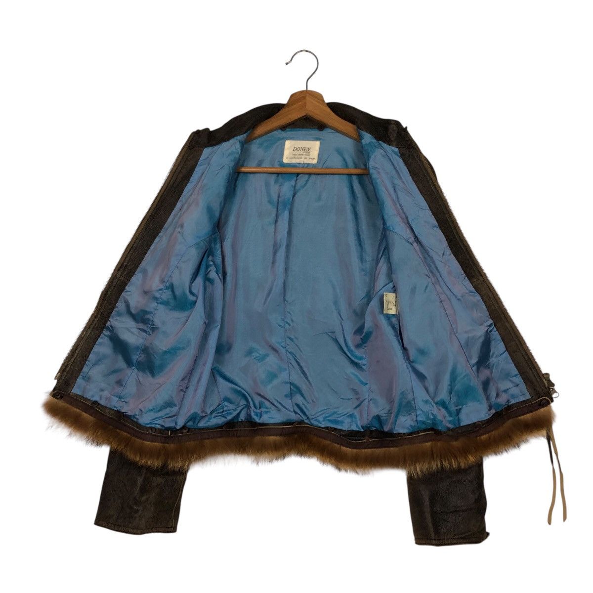 Japanese Brand Vintage Biker Leather Jacket Doney Blanket Fur Issey Miyake Size US M / EU 48-50 / 2 - 14 Thumbnail