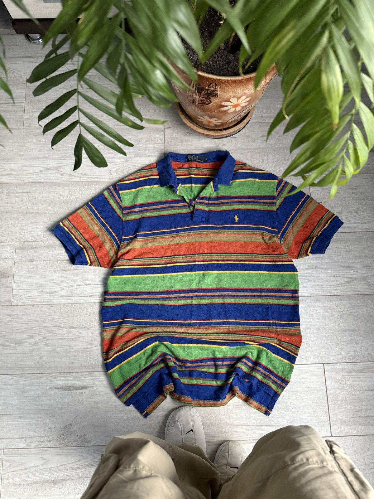 Polo Ralph Lauren × Vintage Vintage polo striped shirts Polo Ralph Lauren Size US XL / EU 56 / 4 - 1 Thumbnail