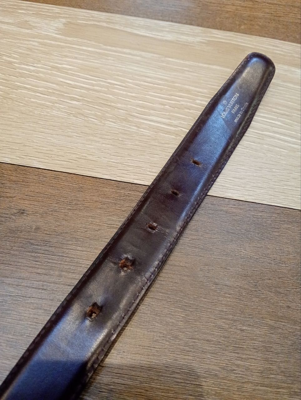 Louis Vuitton LUXURY LOUIS VUITTON LEATHER BELT Size ONE SIZE - 8 Thumbnail