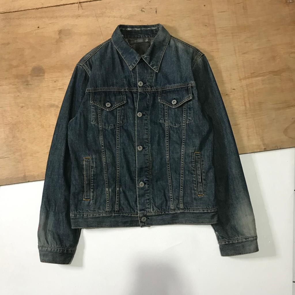 image of Vintage Stussy Trucker Denim Jacket, Men's (Size Medium)