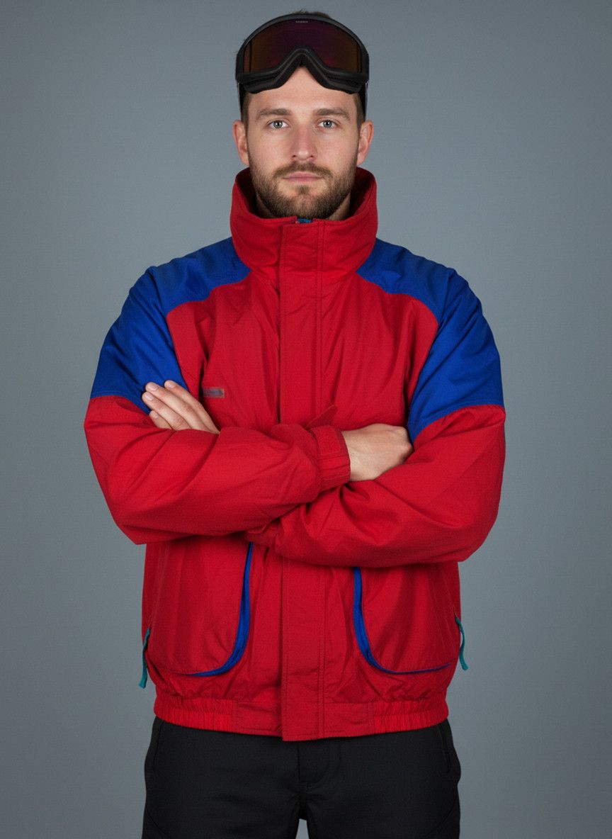 Columbia Vintage red Columbia ski winter jacket Powder Keg Big Pocket Size US XL / EU 56 / 4 - 2 Thumbnail