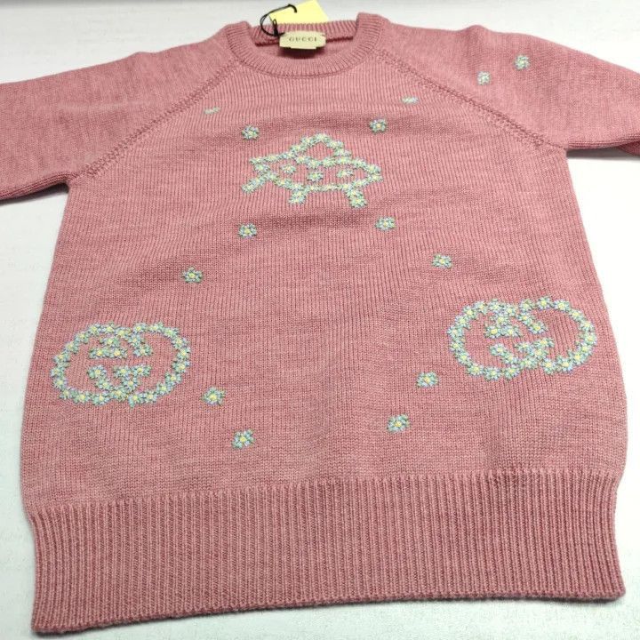 Gucci Gucci Gucci Kids Embroidered Cartoon Flower Sweater -2506 Size US M / EU 48-50 / 2 - 5 Thumbnail